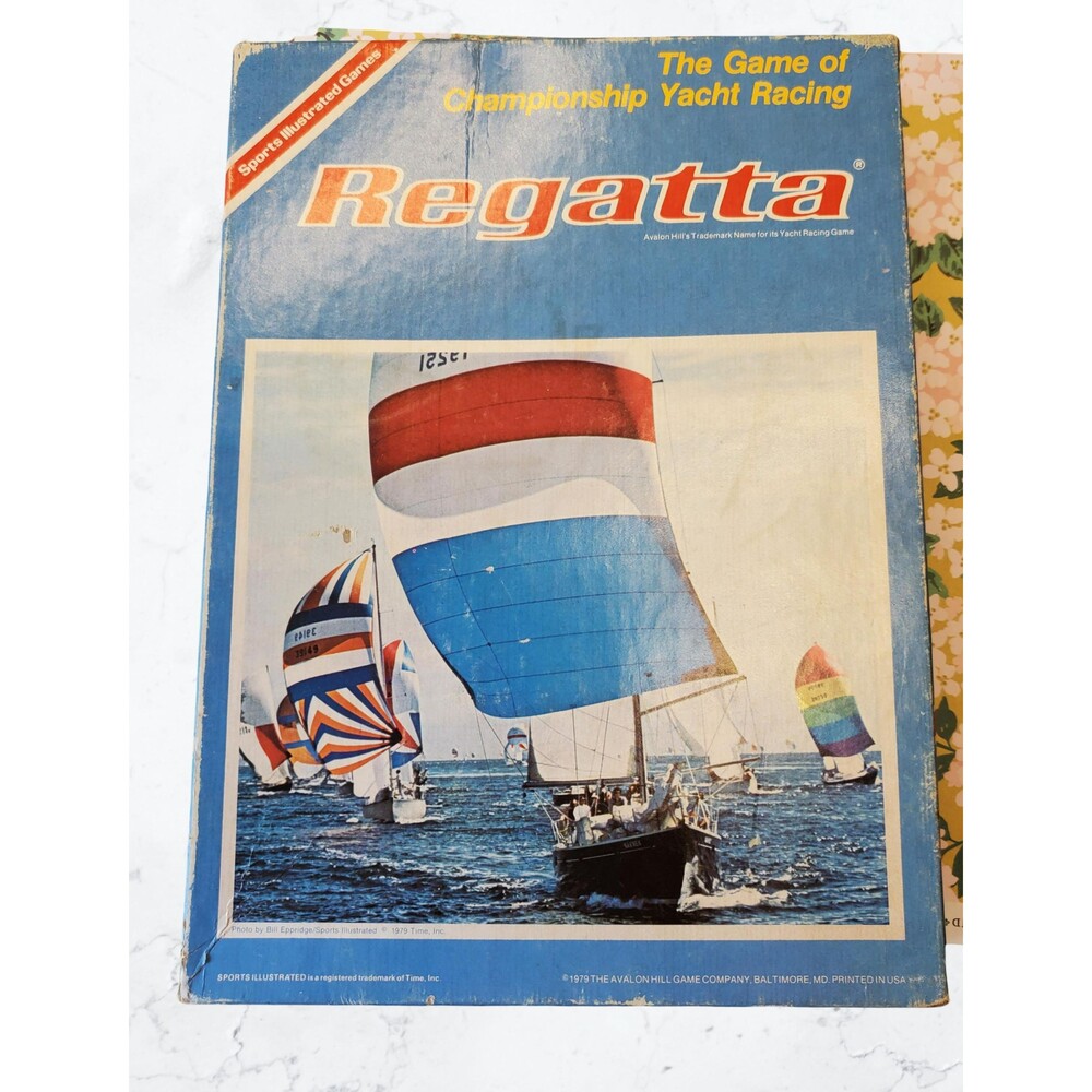 Vintage 1979 Regatta Board Game | Avalon Hill Yacht Racing Strategy Game